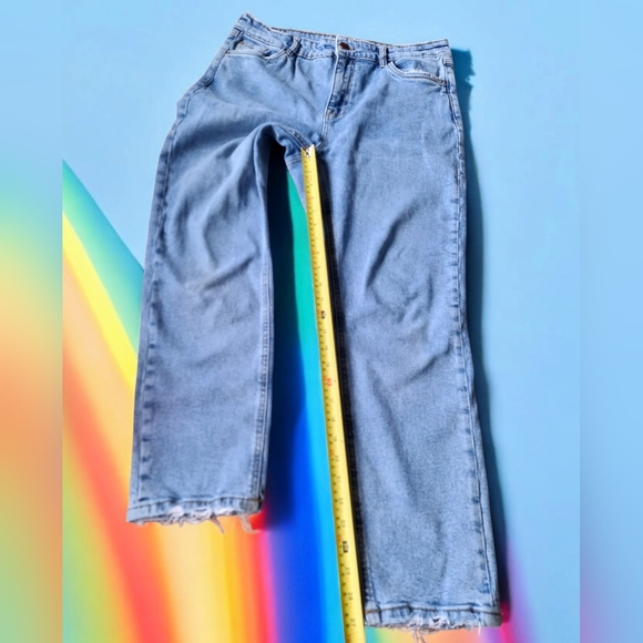 Suko Jeans Light Wash Distressed Hem Denim Jeans ๐ - Picture 5 of 7